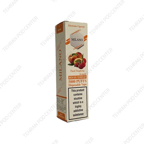 پاد میلانو تمشک هلو 5000 پاف milano peach raspberry - Image 2
