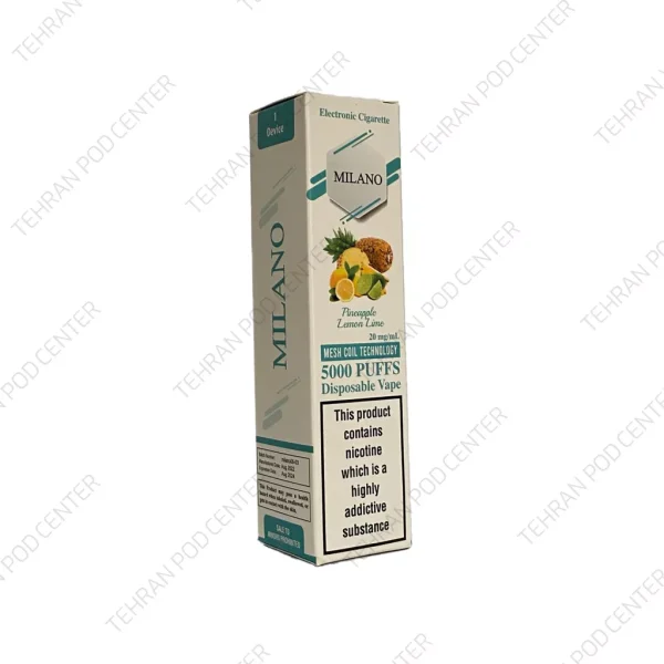 پاد میلانو لیمو آناناس 5000 پاف milano pineapple lemon lime - Image 2