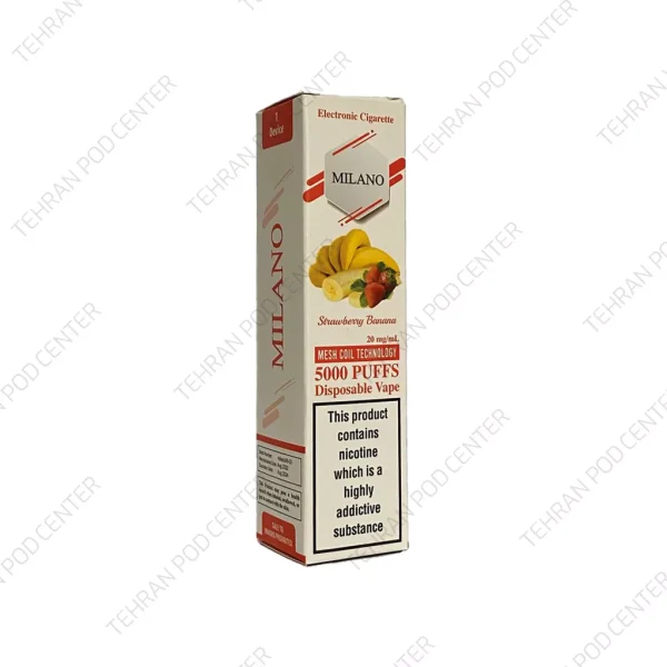 پاد میلانو موز توت فرنگی 5000 پاف milano strawberry banana - Image 2