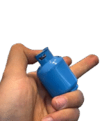 فندک فانتزی کپسول آبی Lighter - Image 2