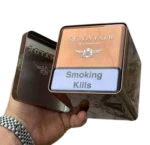 سیگار سناتور جعبه فلزی شکلاتی  Senator Dark Crema Cigarettes - Image 2